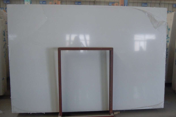 Big size pure white marble slab