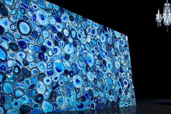 Translucent agate slab Translucent agate slab