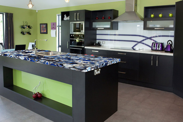 Blue agate kitchen top