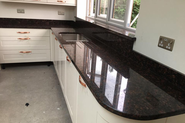 Tan brown granite kitchen top Tan brown granite kitchen top