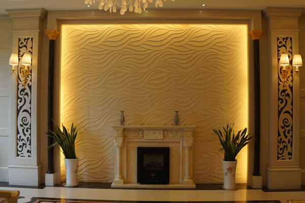 Wall and fireplace marble engineer Wall and fireplace marble engineer