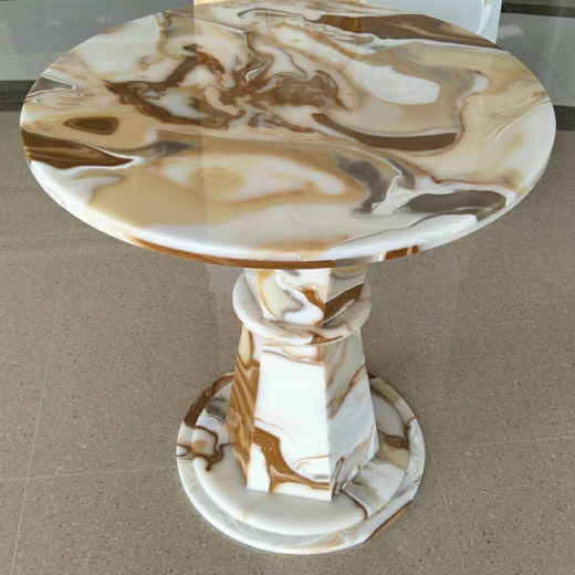 Onyx material table fabrication Onyx material table fabrication