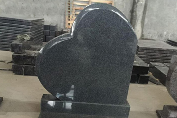 heart design upright headstone heart design upright headstone