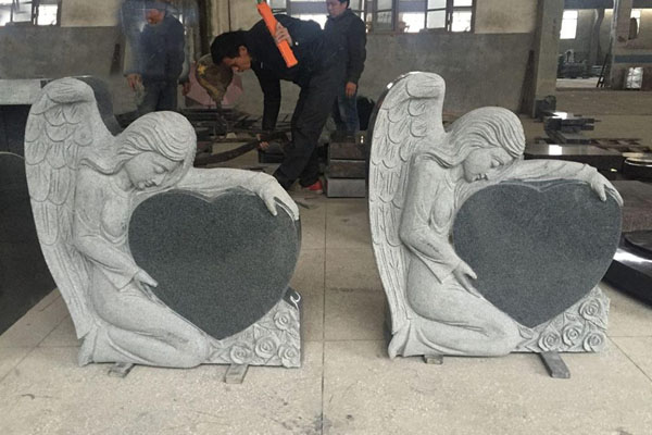 angel design granite tombstones angel design granite tombstones