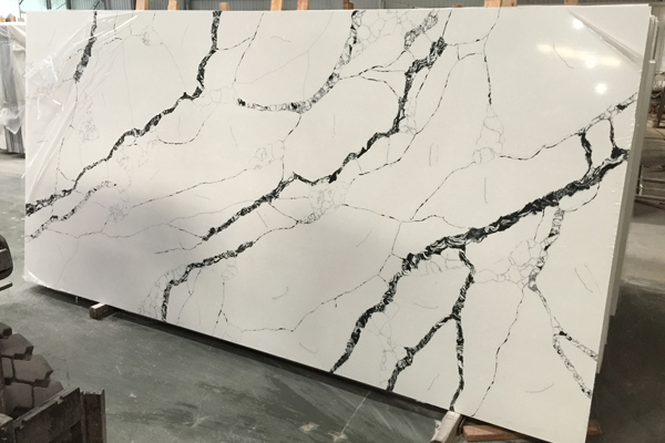 Panda white quartz slab Panda white quartz slab