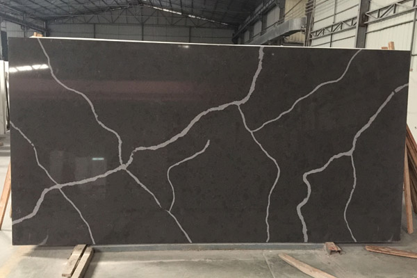 engineered grey quartz slab good price 