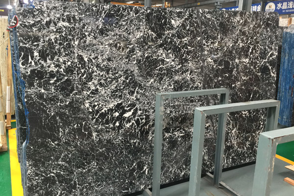 big slab black marble with white design big slab black marble with white design