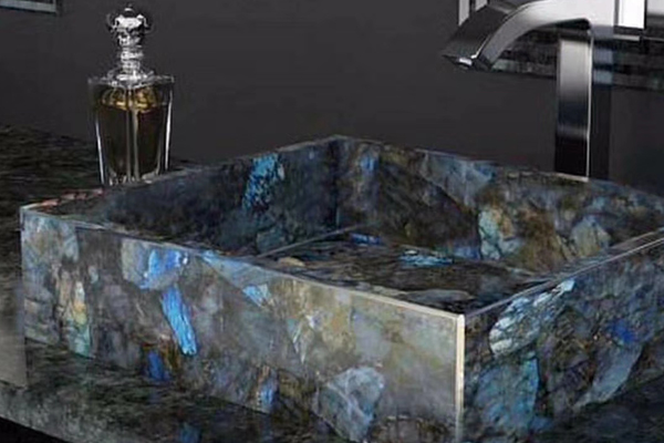 blue quartzite vanity top 