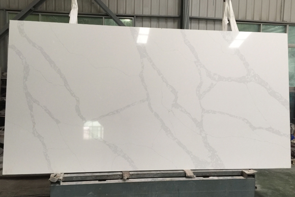 super white quartz calacatta slab 