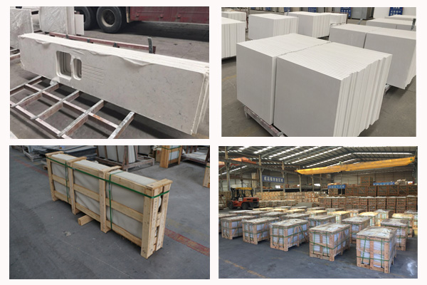 cut to size quartz top packing 