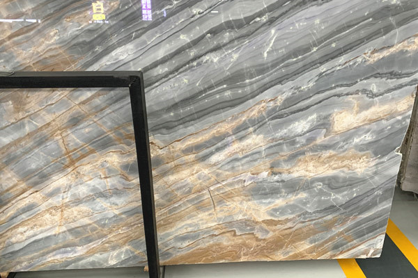 brown vein marble slab 