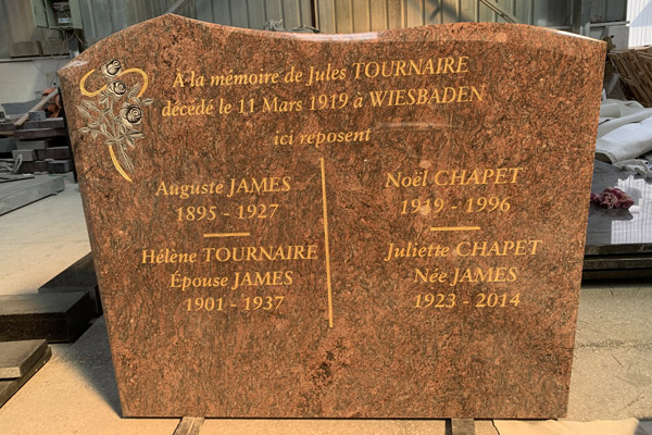 customzied brown headstones 