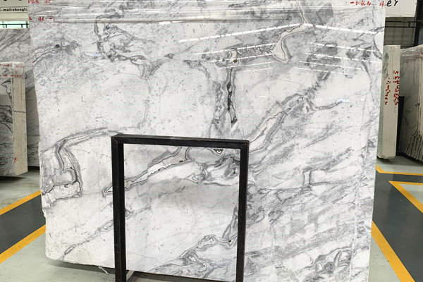 Grey vein white marble 