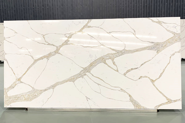 luxury calacatta gold quartz slab 