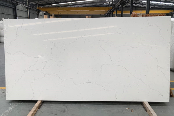 thin vein quartz slab countertop 