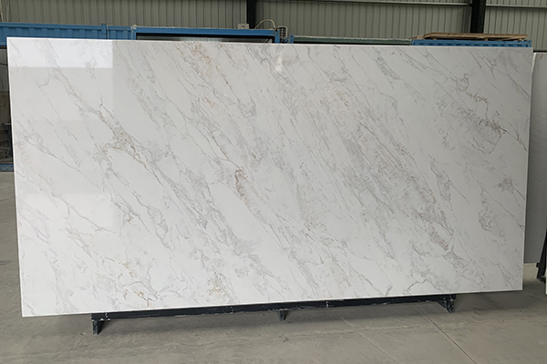 jazz white quartz slab color 