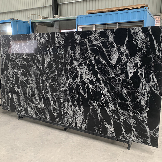 China manufacturer black quartz custom top