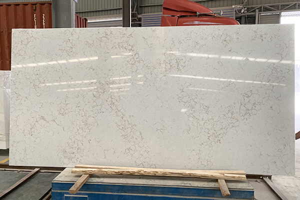 Carrara calacatta quartz waterfall