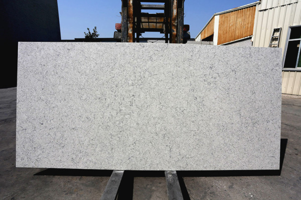 Carrara white quartz stone nice design 