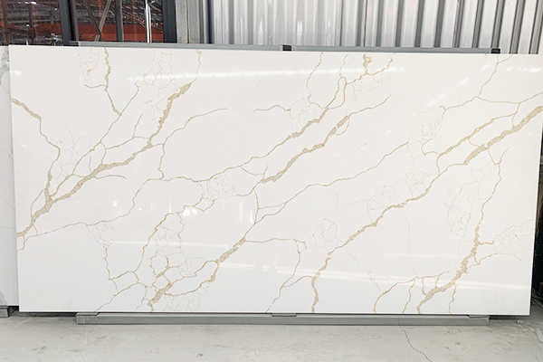 luxury gold quartz slab