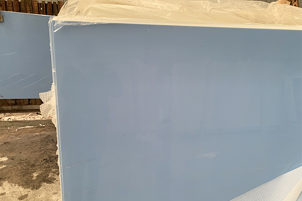 pure blue wall covering stone slab
