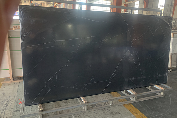 thin white vein black sintered stone slab thin white vein black sintered stone slab