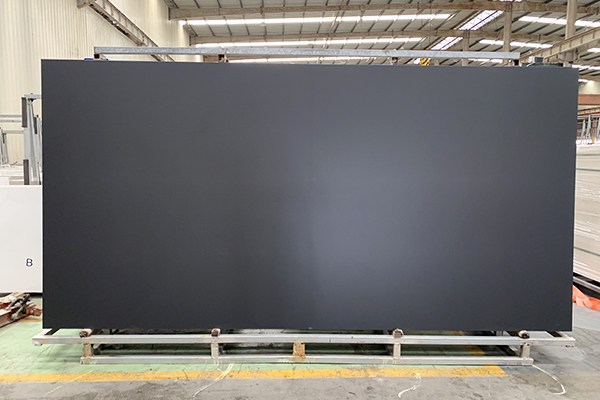 pure black sintered stone slab 