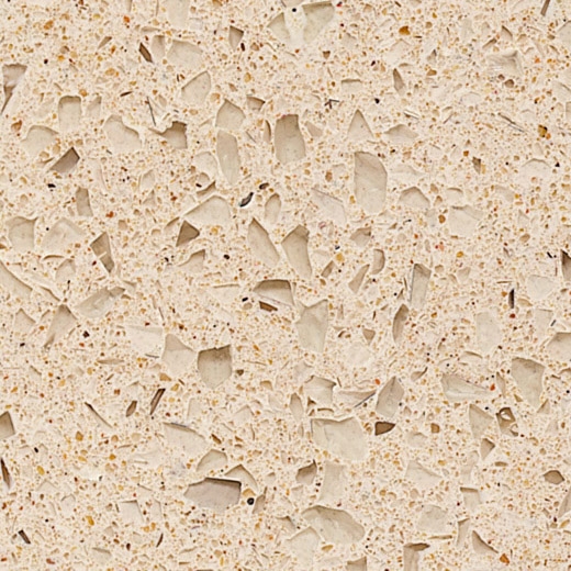 Beige color artificial quartz slab