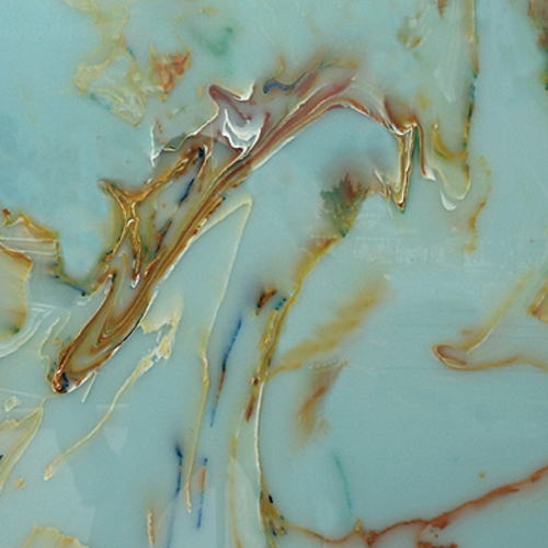 Blue translucent onyx slab