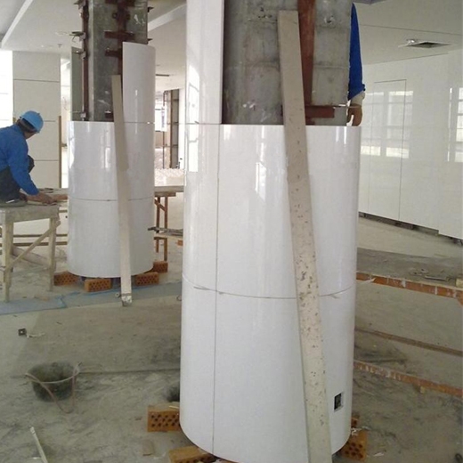 Arch nanoglass for pillar covering