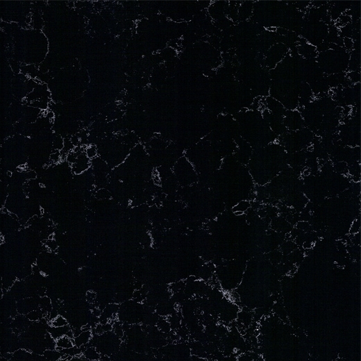 Op6012 Night White Grain Black Quartz Countertop Manufactured