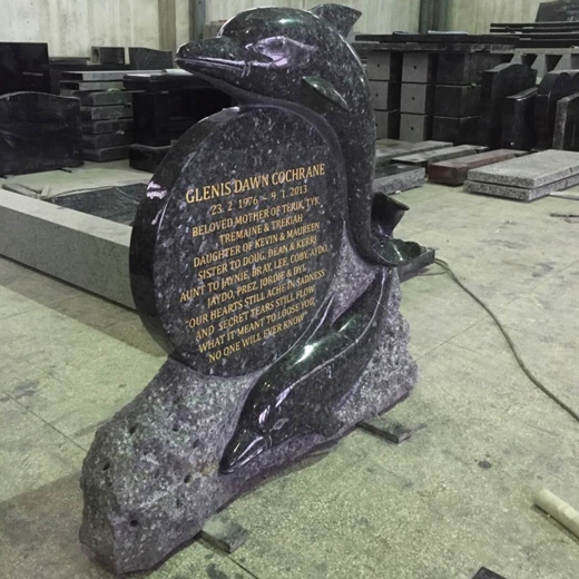 Engraving wording animal headstones