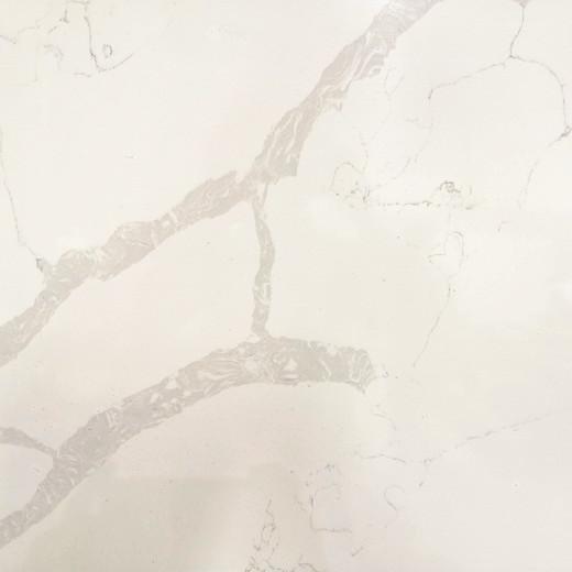 Marble look calacatta white quartz