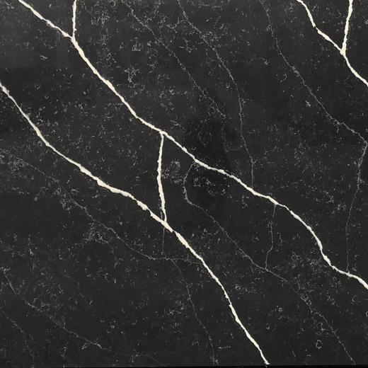 Dark grey calacatta quartz slab