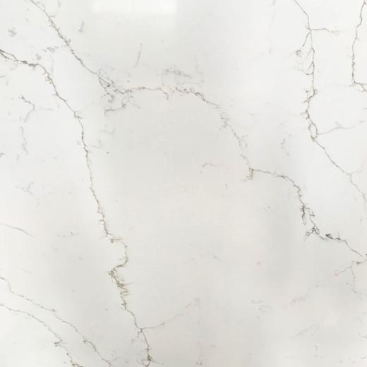 White man made quartz countertop