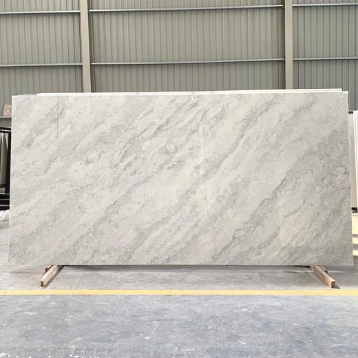 Concrete grey quartz slab