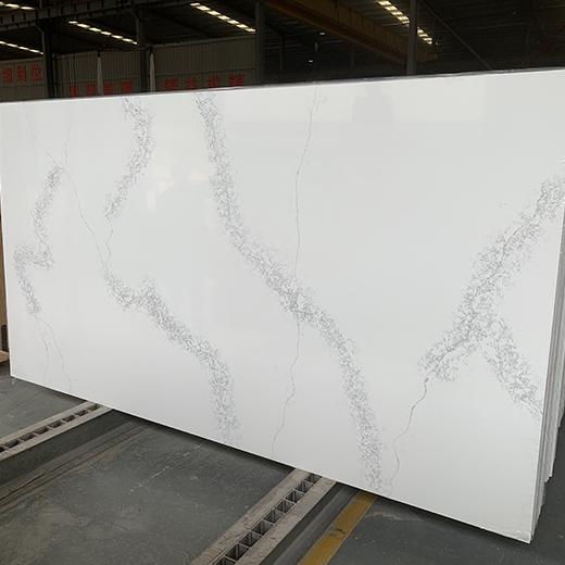 White sintered quartz stone