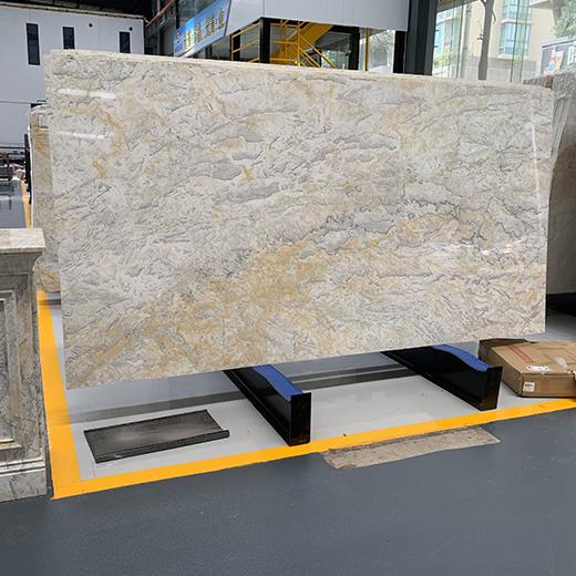 Gold color grey marble slab quotation