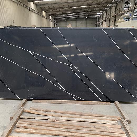 Nero Marquina Black quartz