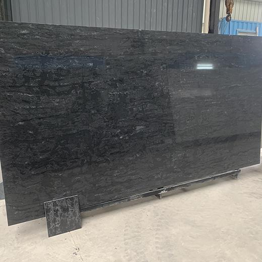 Concrete grey Quartz Slab Leathered surface