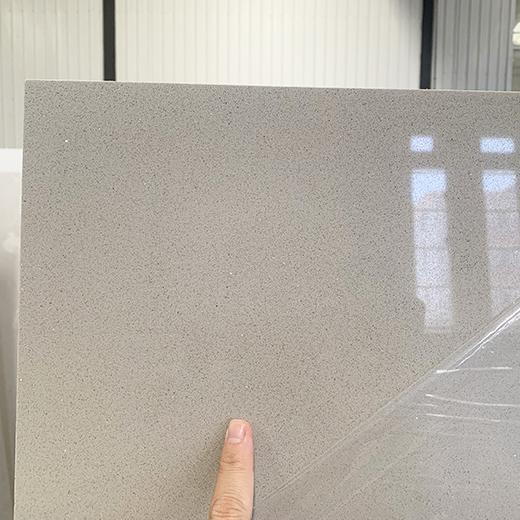 Light grey starlight quartz worktop