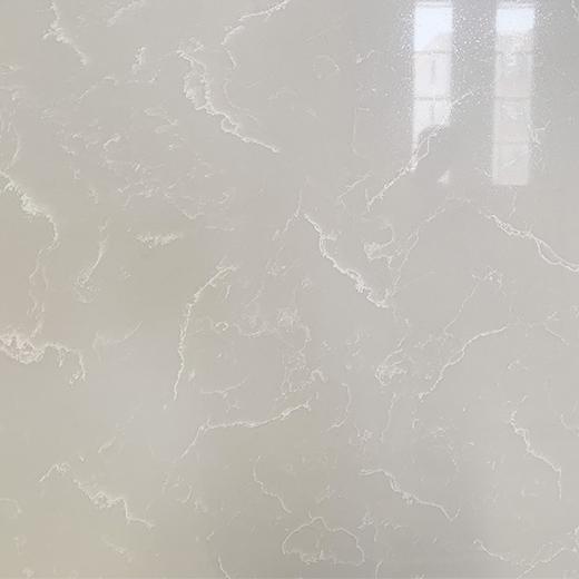 Carrara white marble effect quartz stone