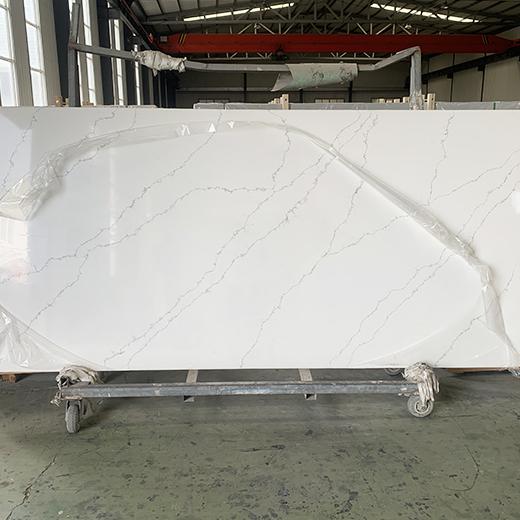 Cheap price white quartz surface countertop