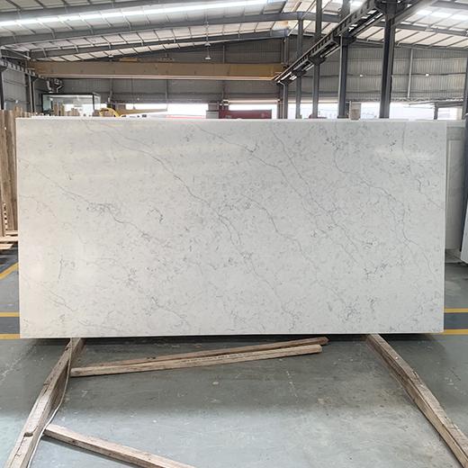 Calacatta white quartz stone countertop