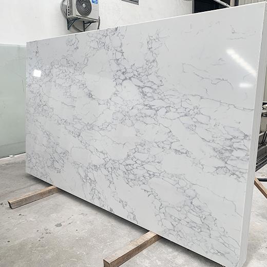 Staturio white artificial quartz slabs
