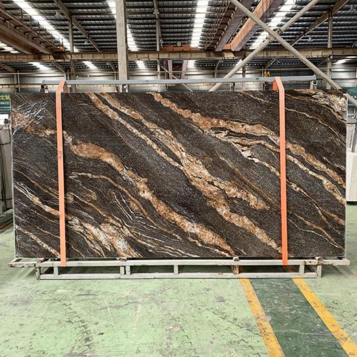 Granite looking sintered stone slab