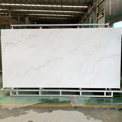 Skin surface sintered stone slab