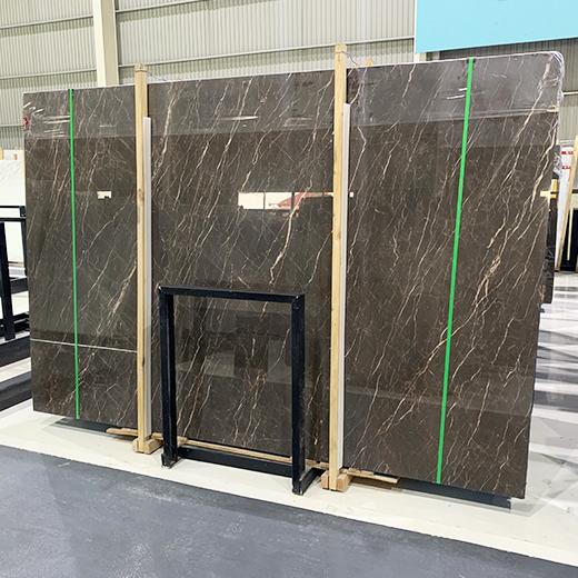 Brown china natural marble stone slab