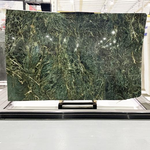 Natural green marble slab factory