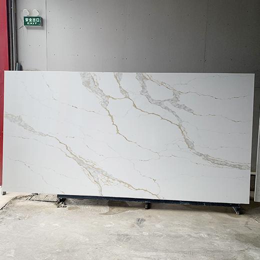 Polishing surface jumbo quartz slab for countertops